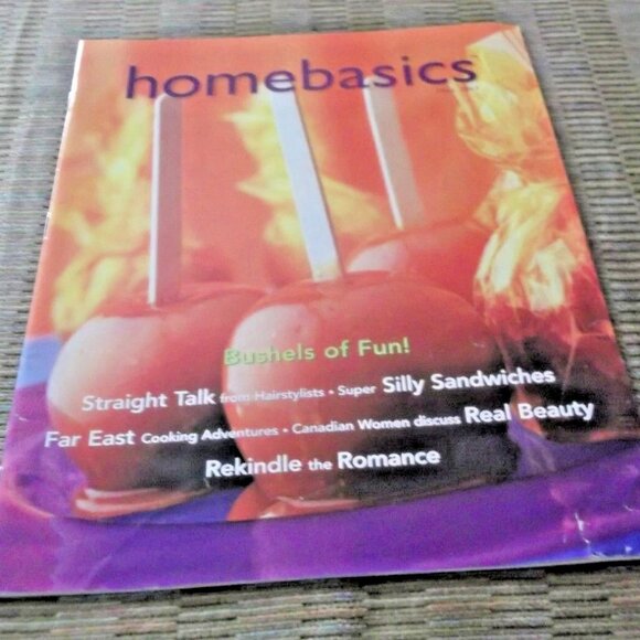 2/30 HOME BASICS Canada Magazine Fall 2003 Recipes Crafts Vintage - Picture 1 of 3